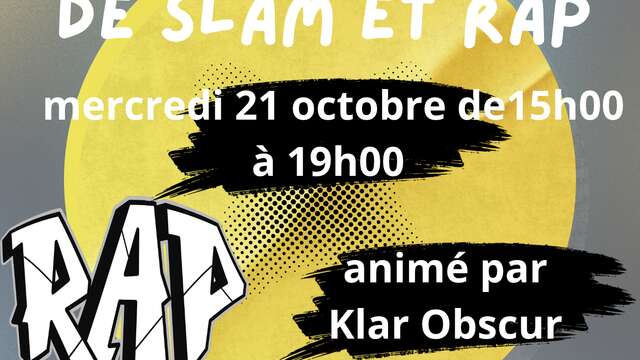 Cours d'écriture de Slam et Rap