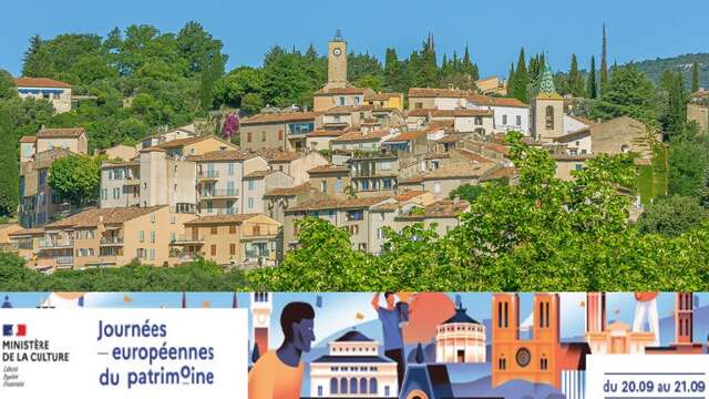 Journées Européennes du Patrimoine à Tourrettes - VAR  - 42 ème édition