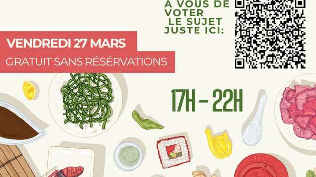 Serata di cucina asiatica e dibattito