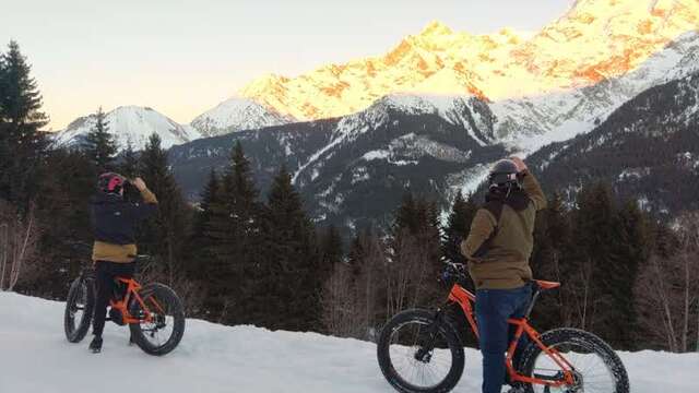 Tour al tramonto in mountain bike, mountain bike AE o Fatbike elettrica