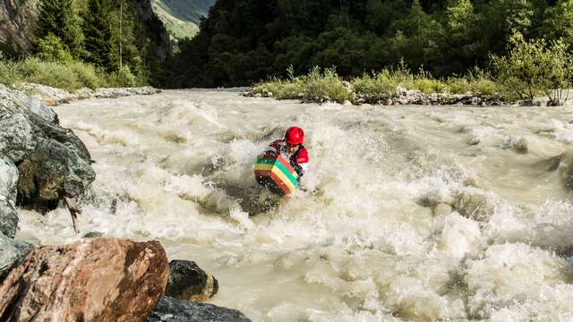 Surf et descente de la Durance en Nage en eaux vives
