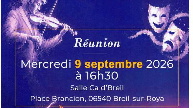 Réunion de rentrée du conservatoire de musique
