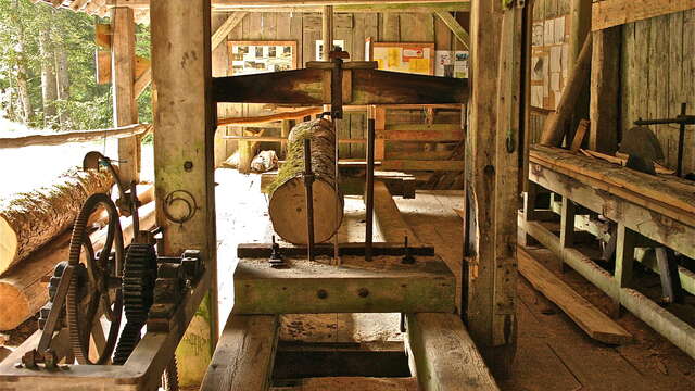 Scierie à grand cadre