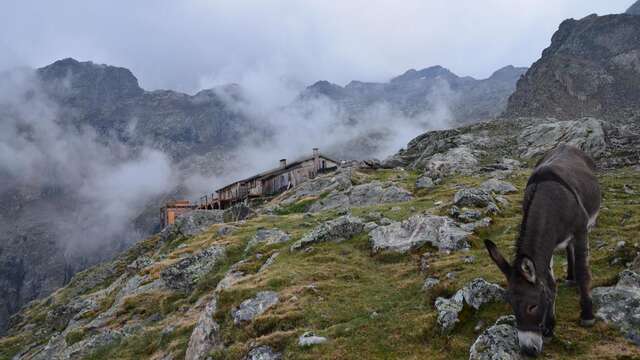 Le refuge Évariste Chancel depuis La Grave