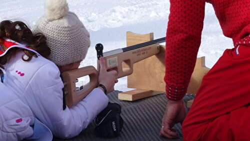 Initiation au biathlon avec l'ESF