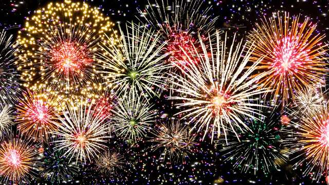 Feu d'artifice intercommunal à Flumet