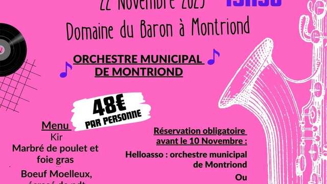 Dîner-Concert de l'Orchestre Municipal de Montriond