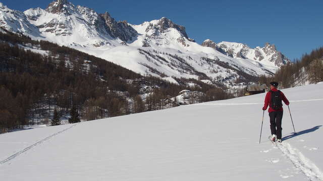 Ski de randonnée en Clarée débutant - le Chalet d'en hô