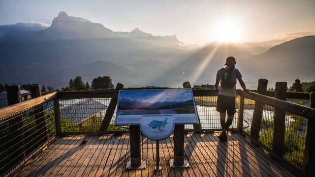 The viewpoints indicator by the Bio Lake