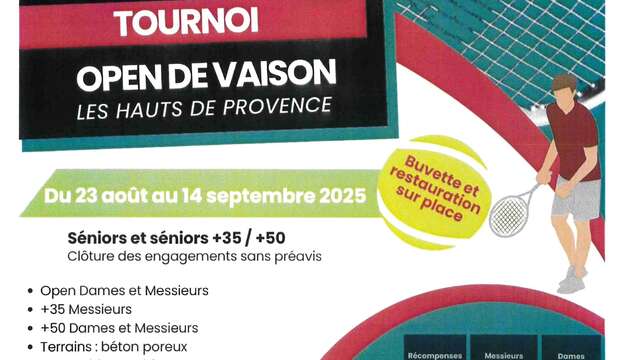 Tennisturnier - Open de Vaison