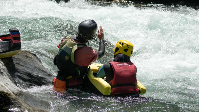 Hydrospeed sur la Dranse