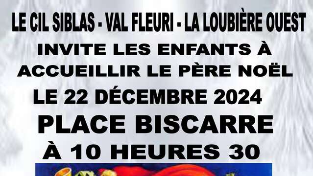 Jeune public - Arrivée du Père Noël Quartiers Siblas Val Fleuri La Loubière Ouest