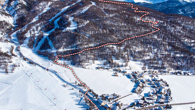 Itinéraire de ski de rando balisé - Arvieux