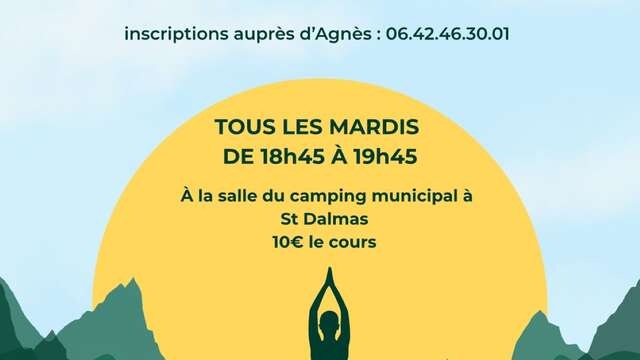 Cours de Yoga - Camping St Dalmas Valdeblore
