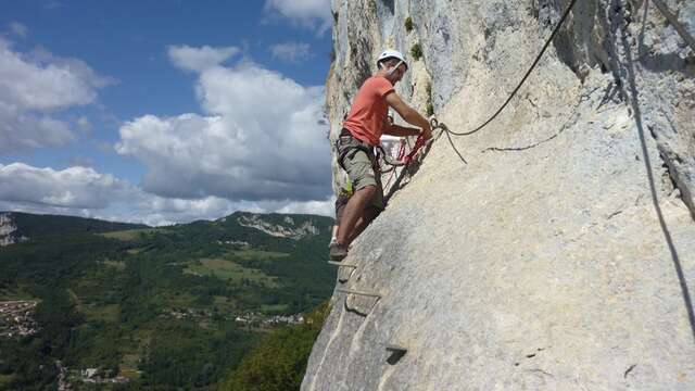 Via ferrata de la Ginguette avec Lezard des Bois