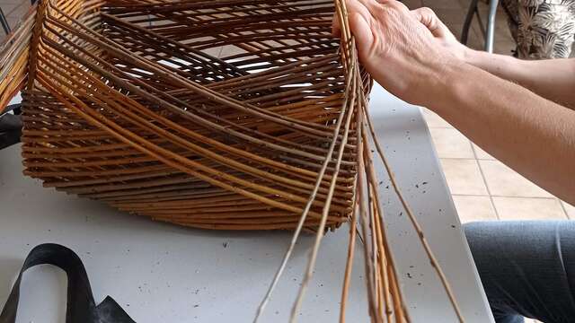 Atelier vannerie : panier zarzo