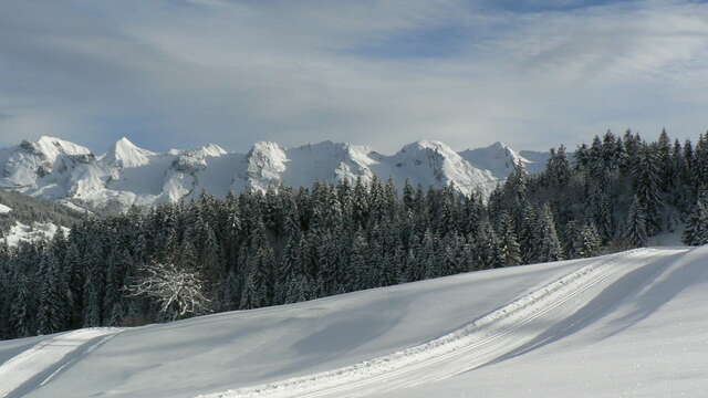 Itinéraire raquettes 26 Le Chinaillon - Le Grand-Bornand Village - Le Chinaillon