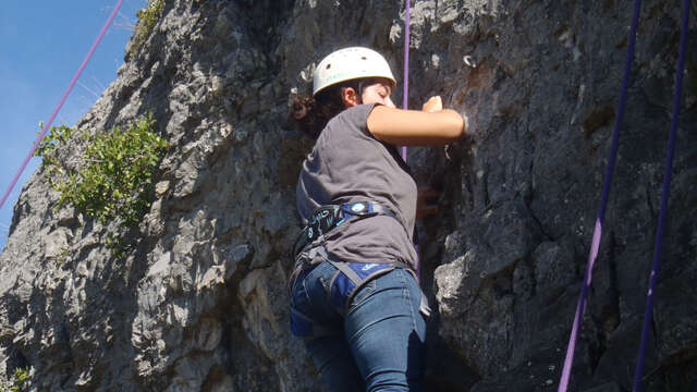 Sortie en escalade en extérieur à Flaine
