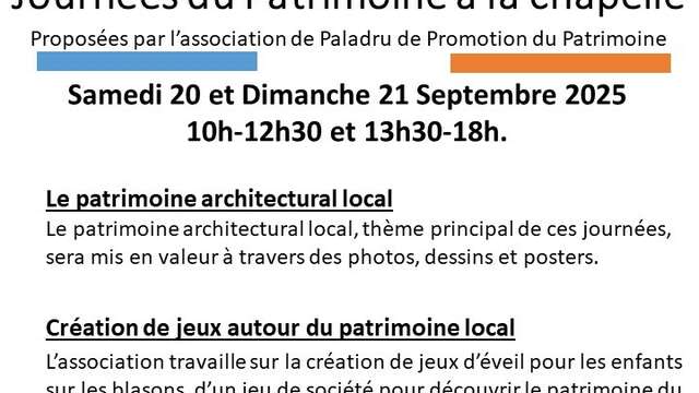 Chapelle, patrimoine architectural local et jeux