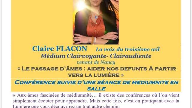 Conférence "Le Passage d'âmes : aider nos défunts à partir vers la lumière"