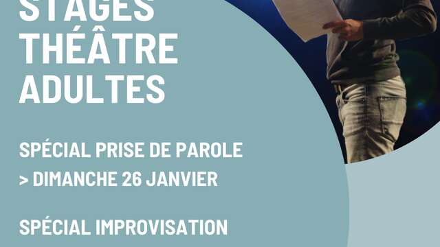 Stage de théâtre pour adultes - Prise de parole pour débutants