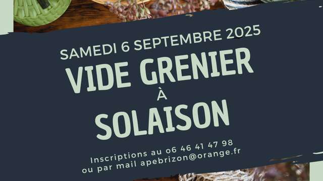 Vide Grenier à Solaison
