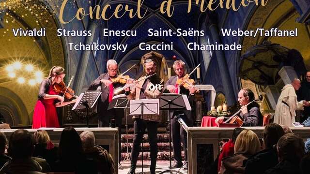 Konzert in Menton: Vivaldi, Strauss, Enescu, Saint-Saëns, Weber, Tschaikowsky, Caccini