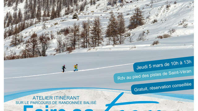 Atelier itinérant "faire sa trace, partager l'espace" à Saint-Véran