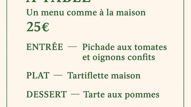 Le dimanche à table