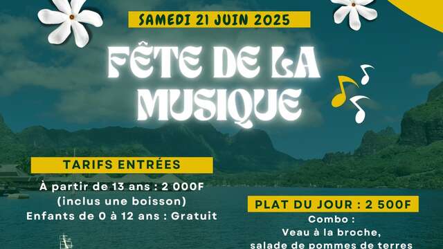 Fête de la musique sur le Vaeara'i