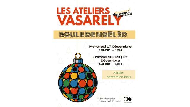 Ateliers vacances de Noël à la Fondation Vasarely