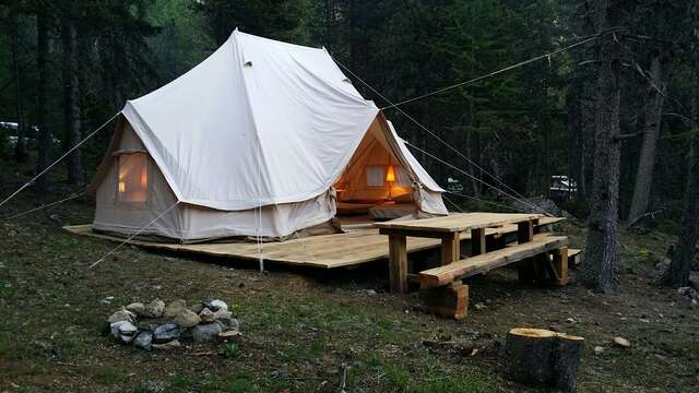 "Glamping " au camping de l'Izoard