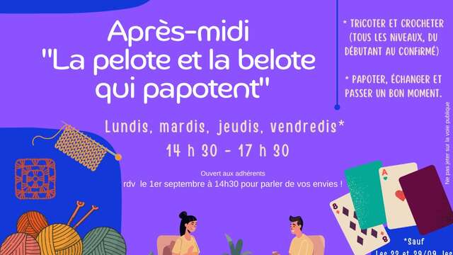 Après-midi "La pelote et la belote qui papotent"