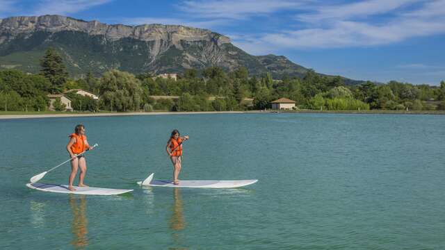 Paddles sur la Base de loisirs de la Germanette