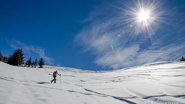 Supervised ski touring discovery outing for good-level alpine skiers