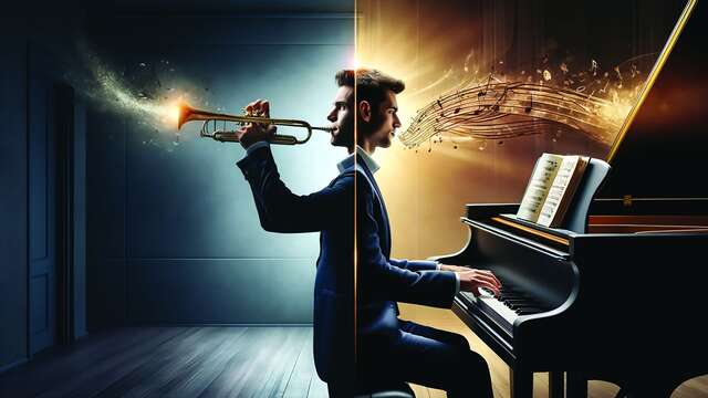 De la trompette au piano