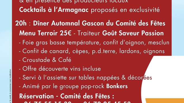 Terroir en Fête - Programme  "Vendange en Fête" - Cazaubon - Samedi 18 Octobre 2025