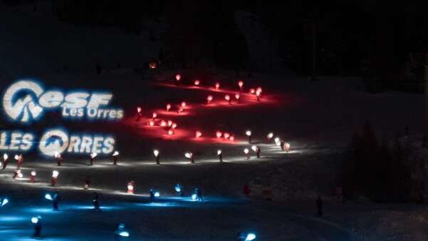 Ski show ESF : Descente aux flambeaux