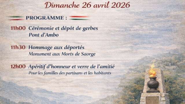 Gedenktag zu Ehren der Partisanen, die auf der Ambo-Brücke erschossen wurden