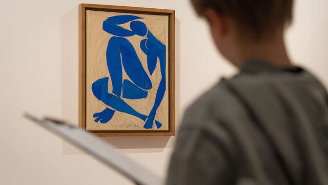 Atelier de pratiques artistique en salle - Croquer Matisse