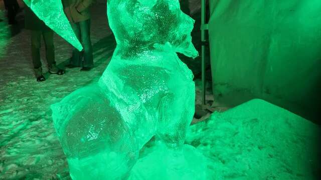 Sculpture sur glace