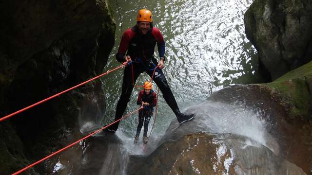 Canyoning à Gorgette et Craponoz avec CORDI'CA