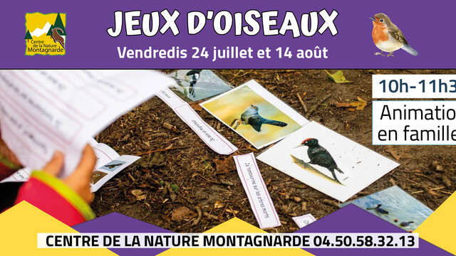 Enquêtes biodiversité : Jeux d'oiseaux