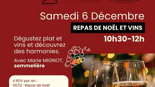 Mets et vins : Repas de Noël