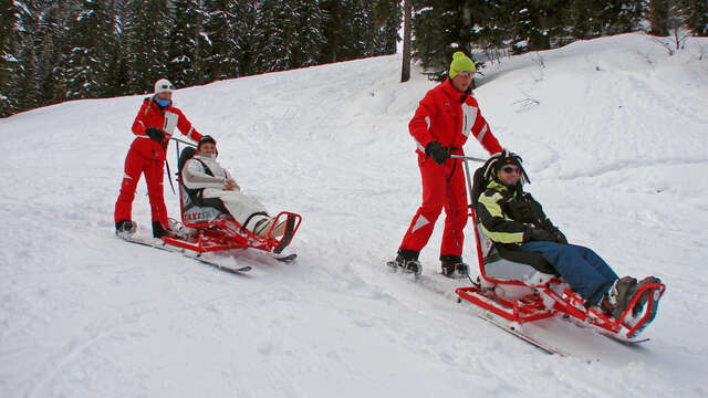 Taxi-ski ride
