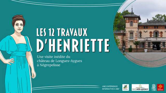 Visita VIRTUAL del castillo de Longues-Aygues, las 12 tareas de Henriette