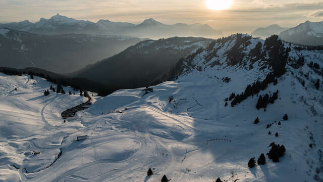 Sneeuwschoen route : La Ferme du Croz lus
