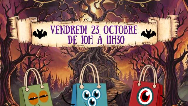Atelier création de sacs à bonbons à la Médiathèque de Valdeblore.