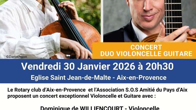 Concert : Violoncelle et Guitare