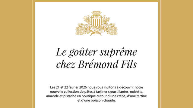 Supreme afternoon tea at Brémond Fils